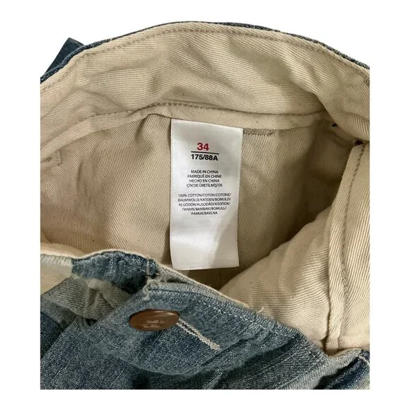 Polo Ralph Lauren Blue Patchwork 8" Inseam Shorts Mens SZ 34 NWT $225 MSRP - Picture 6 of 8